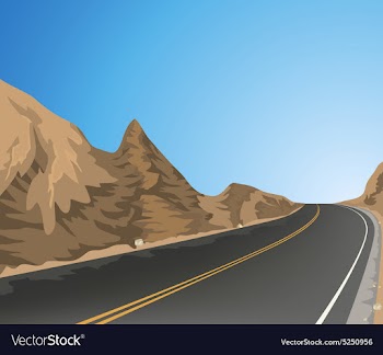 Country road vector image