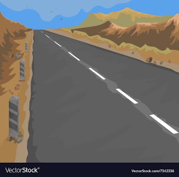 Country road vector image