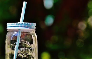 Country Style Glass Mason Jar