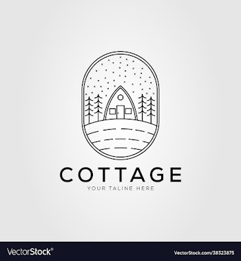 countryside cottage architecture house logo