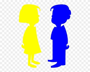 Couple 5 Svg Clip Arts 486 X 593 Px - Boy And Girl Icon