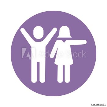 couple avatars silhouettes block style