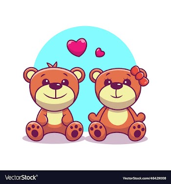 couple bear cartoon