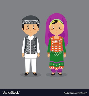 couple character wearing afghanistan national