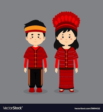 couple character wearing taiwanese national dress
