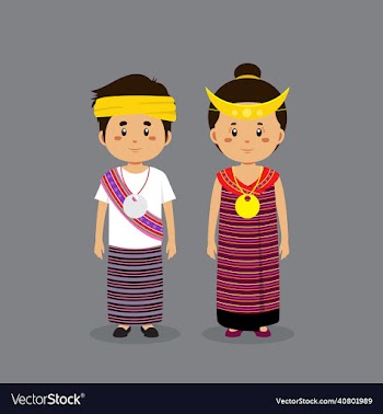 couple character wearing timur leste national