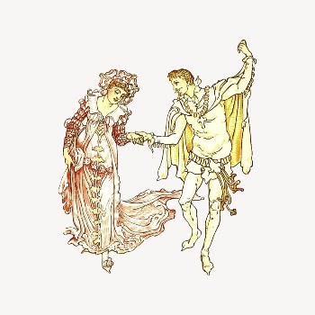 Couple dancing clipart, vintage entertainment | Free Vector Illustration - rawpixel