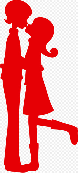 couple Euclidean vector Clip art - Two people kissing 