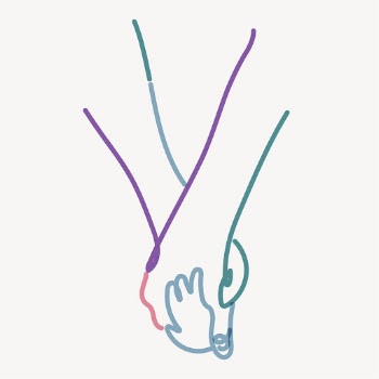 Couple holding hands clipart, love | Free PSD Illustration - rawpixel