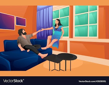 couple in room background creative