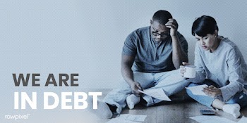 Couple managing the debt during coronavirus pandemic mockup | Free  psd mockup - 2303892