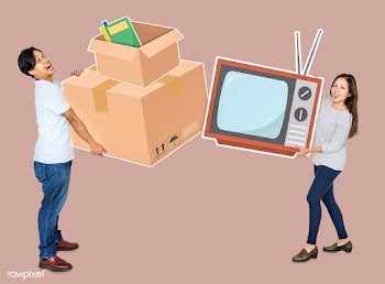 Couple moving into a new home | Free stock psd mockup - 490620