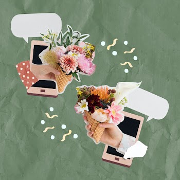 Couple online virtual dating during COVID19 with social distancing