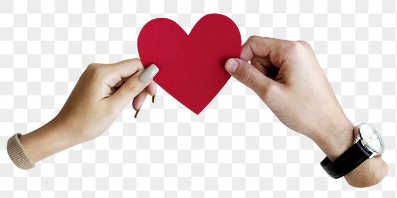 Couple png hands holding heart | Free PNG - rawpixel