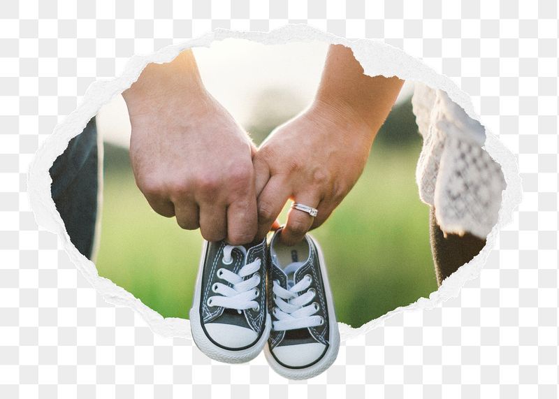 Couple png holding baby shoes | Free PNG - rawpixel