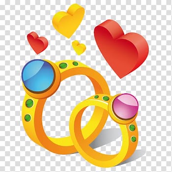 Couple rings with hearts , body jewelry baby toys font, Ring hearts transparent background PNG clipart