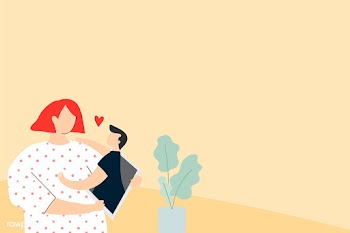 Couple sending virtual hugs during the coronavirus outbreak vector | Free  vector - 2311275