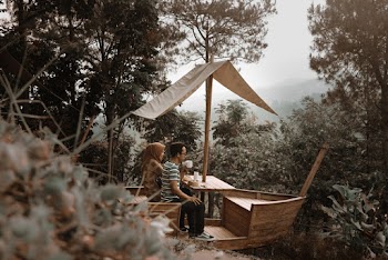 Couple Sitting at the Table