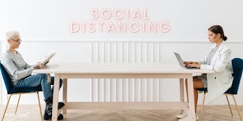 Couple social distancing at home vector | Free  vector - 2304567