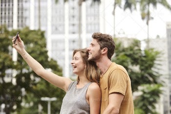 Couple Taking A Selfie