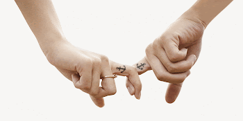 Couple with matching tattoo collage | Free PSD - rawpixel