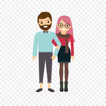 Couples Flat design - Vector Couple 