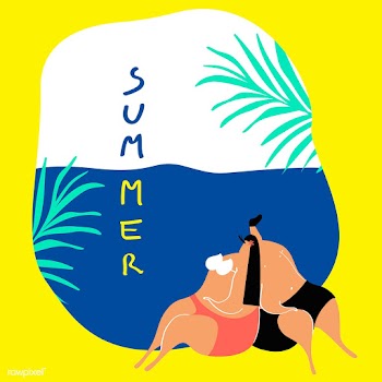 Couples summer vacation | Free stock vector - 580374