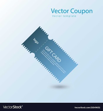 Coupon vector image