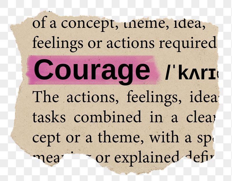 Courage png word sticker, torn | Free PNG - rawpixel
