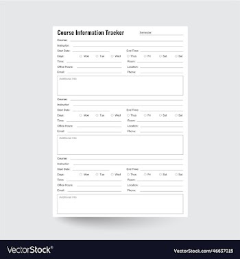 course information tracker