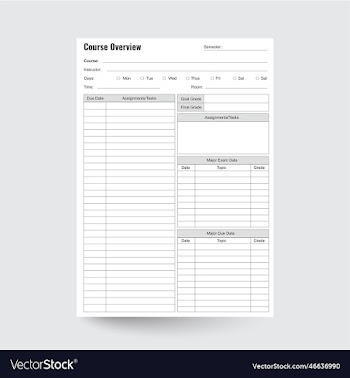 course overview planner