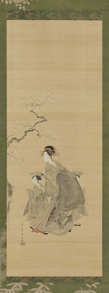 courtesan in voluminous gray robes | Free Photo - rawpixel