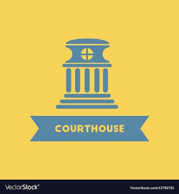 Courthouse building vector image