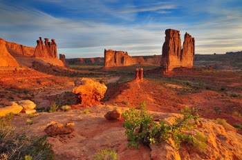Courthouse Towers at Arches National Park