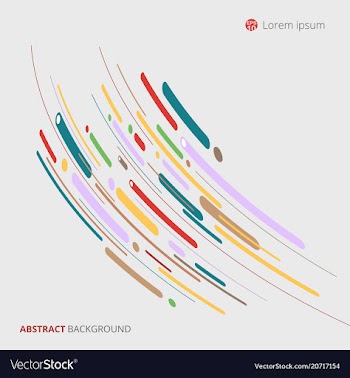 Courve patterns of abstract for background vector image