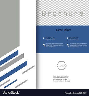 Cover design template annual report cover flyer vector image