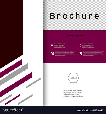Cover design template annual report cover flyer vector image