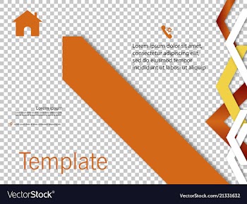 Cover design template annual report cover flyer vector image