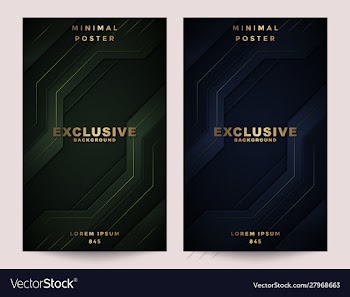 Cover design template with abstract background vector image