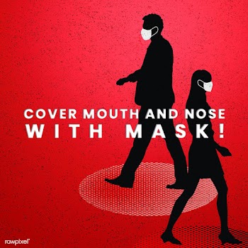 Cover mouth and nose with mask social banner template mockup | Free  illustration - 2308768