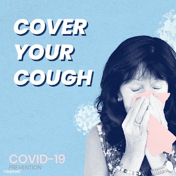 Cover your cough to prevent covid-19 spreading vector | Free  vector - 2312177