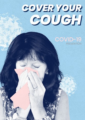 Cover your cough to prevent covid-19 spreading vector | Free  vector - 2313211