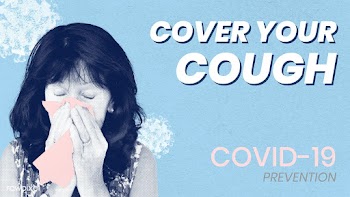 Cover your cough to prevent covid-19 spreading vector | Free  vector - 2313214