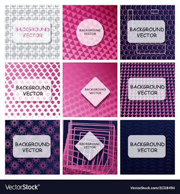 Covers with minimal design cool geometric vector image