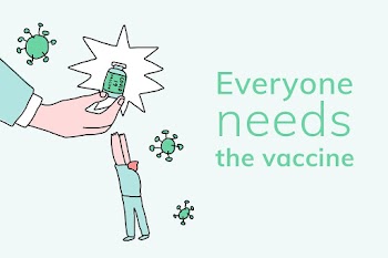 Covid 19 editable template psd vaccine development social banner doodle illustration