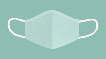 Covid-19 face mask collage element | Free PSD Illustration - rawpixel