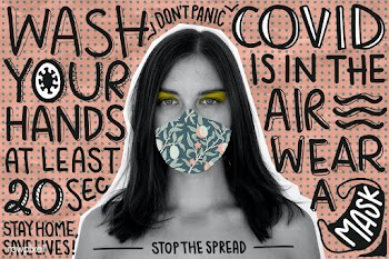 COVID-19 is in the air, wear a mask social template | Free  illustration - 2323004
