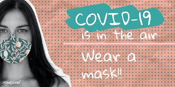 COVID-19 is in the air, wear a mask social template vector | Free  vector - 2323615