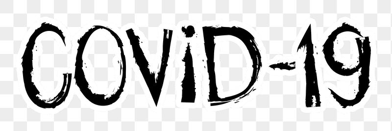 Covid-19 png word sticker typography, | Free PNG - rawpixel