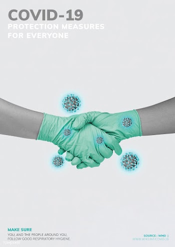 COVID-19 protection measures for everyone poster source WHO mockup | Free  psd mockup - 2302750